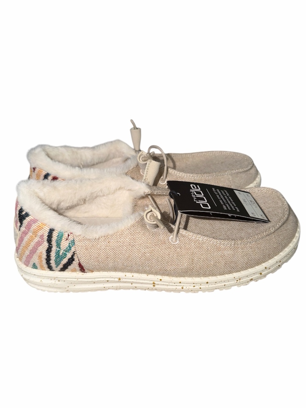 Hey Dude Wendy Funk Wool Beige Slip on Shoes